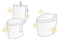 綺麗なトイレの絵